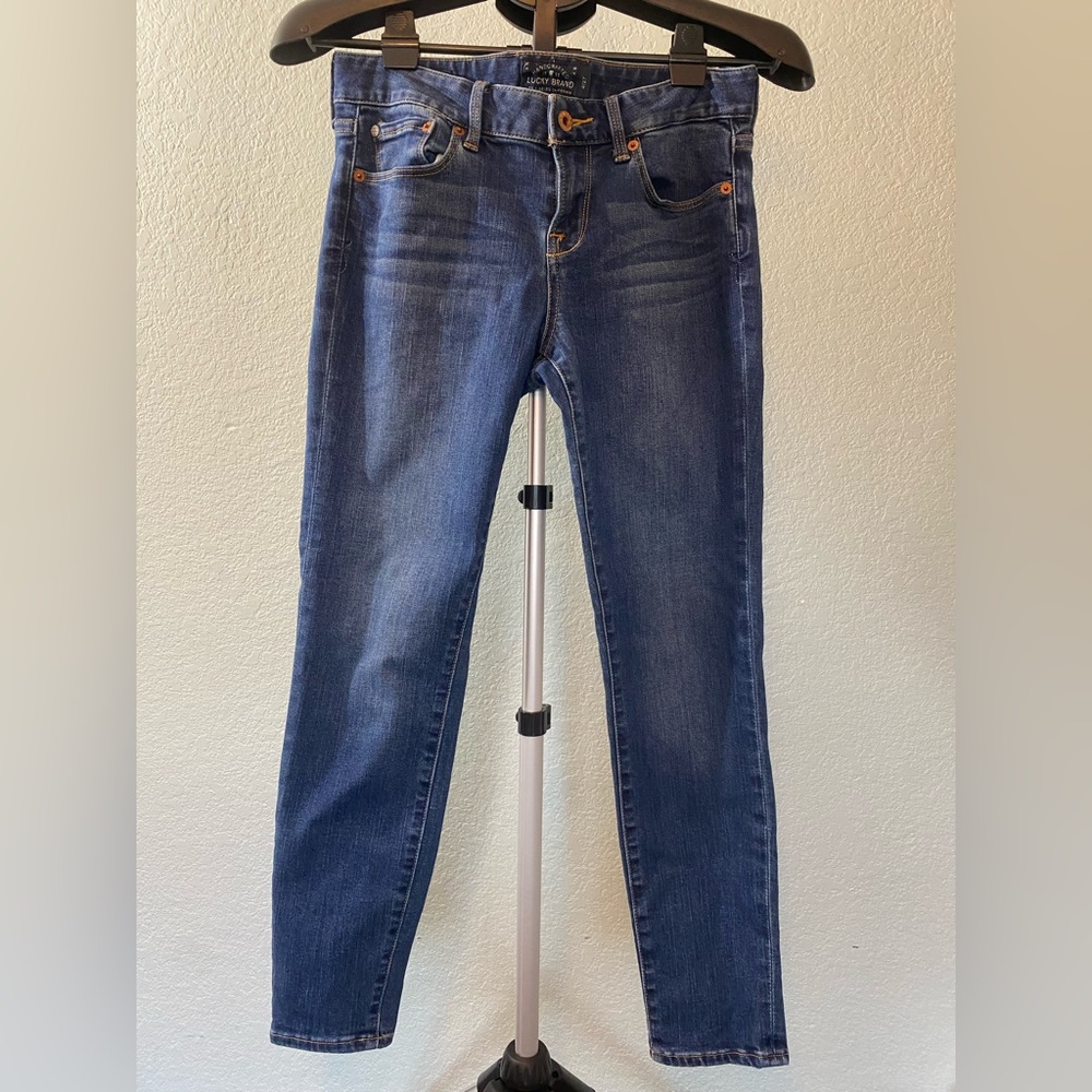 Lucky Brand Blue Skinny Capri Jeans size 4/27